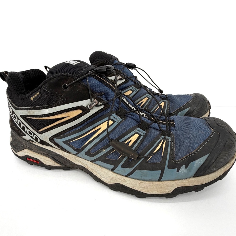 Salomon XA Pro 3D Ultra GTX Men's Size 10 Blue Black Gore-Tex Trail Shoes